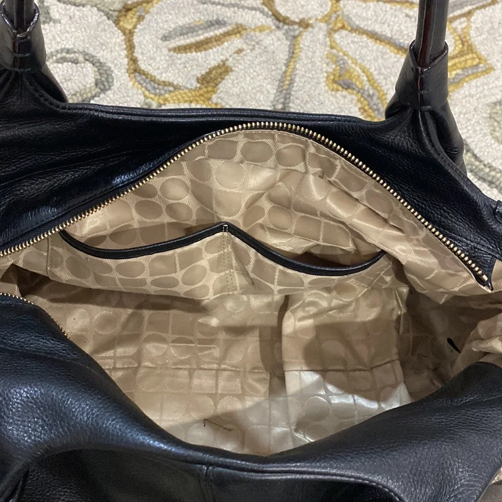 ♠️ Kate spade black leather large satchel bag gorgeous ♠️